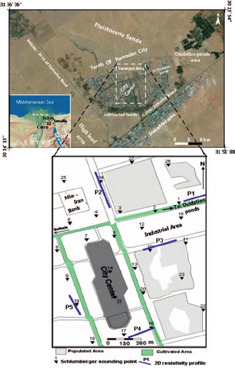 ️ 10th of Ramadan City map, Egypt .